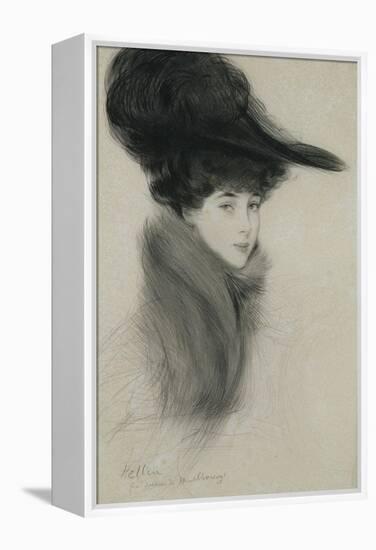 Consuelo Vanderbilt-Paul Cesar Helleu-Framed Premier Image Canvas