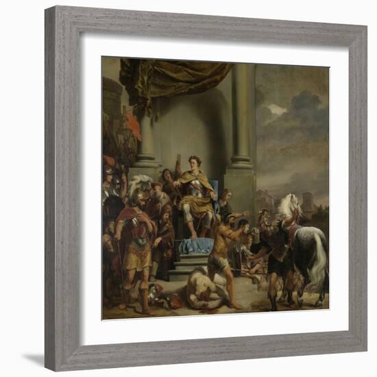 Consul Titus Manlius Torquatus Orders the Beheading of His Son-Ferdinand Bol-Framed Art Print