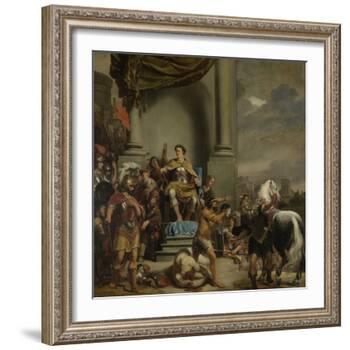 Consul Titus Manlius Torquatus Orders the Beheading of His Son-Ferdinand Bol-Framed Art Print