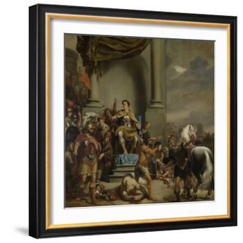 Consul Titus Manlius Torquatus Orders the Beheading of His Son-Ferdinand Bol-Framed Art Print