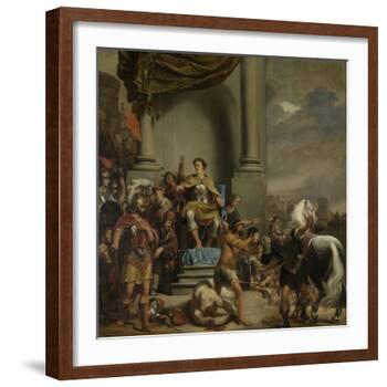 Consul Titus Manlius Torquatus Orders the Beheading of His Son-Ferdinand Bol-Framed Art Print