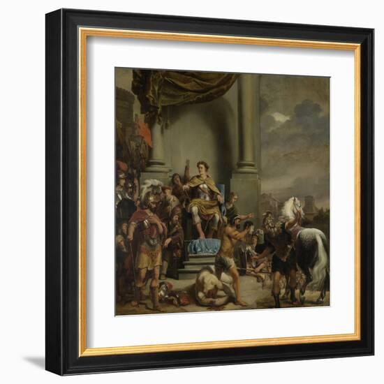 Consul Titus Manlius Torquatus Orders the Beheading of His Son-Ferdinand Bol-Framed Art Print