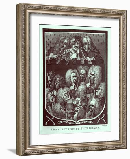 Consultation of Physicians by William Hogarth-William Hogarth-Framed Giclee Print