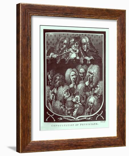 Consultation of Physicians by William Hogarth-William Hogarth-Framed Giclee Print