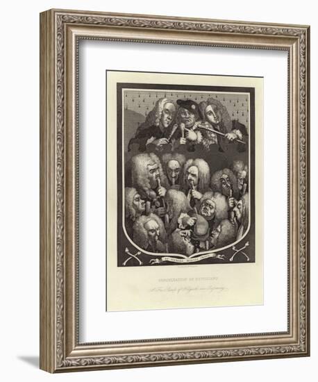 Consultation of Physicians-William Hogarth-Framed Giclee Print