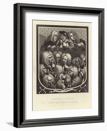 Consultation of Physicians-William Hogarth-Framed Giclee Print