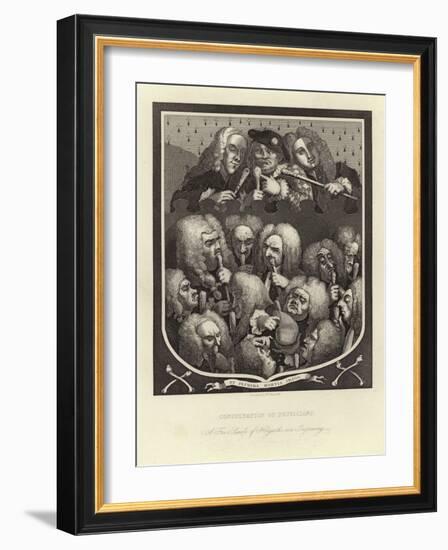 Consultation of Physicians-William Hogarth-Framed Giclee Print