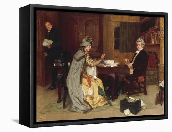 Consulting her Lawyer, 1892-Frank Dadd-Framed Premier Image Canvas