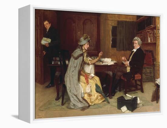 Consulting her Lawyer, 1892-Frank Dadd-Framed Premier Image Canvas