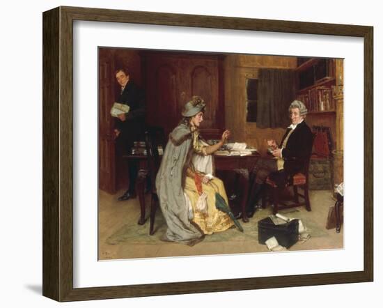 Consulting her Lawyer, 1892-Frank Dadd-Framed Giclee Print