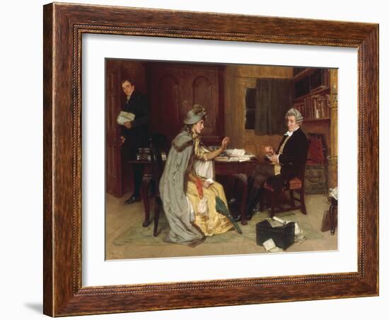 Consulting her Lawyer, 1892-Frank Dadd-Framed Giclee Print