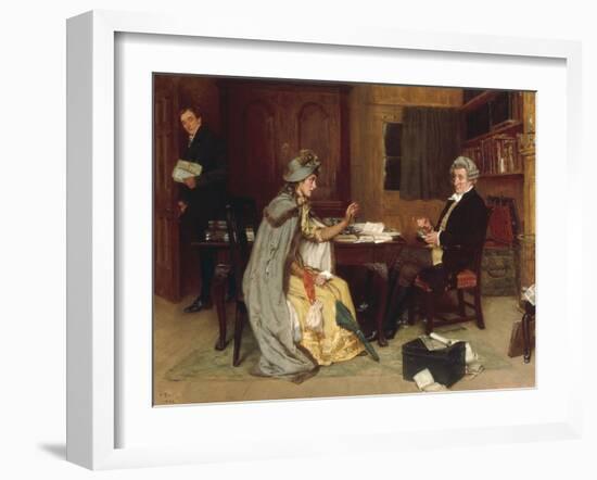 Consulting her Lawyer, 1892-Frank Dadd-Framed Giclee Print