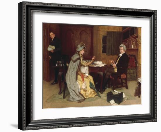 Consulting her Lawyer, 1892-Frank Dadd-Framed Giclee Print