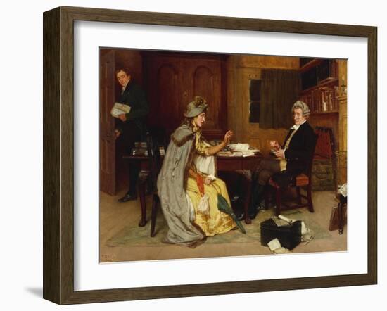 Consulting Her Lawyer, 1892-Frank Dadd-Framed Premium Giclee Print