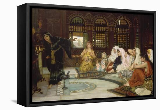 Consulting the Oracle-John William Waterhouse-Framed Premier Image Canvas