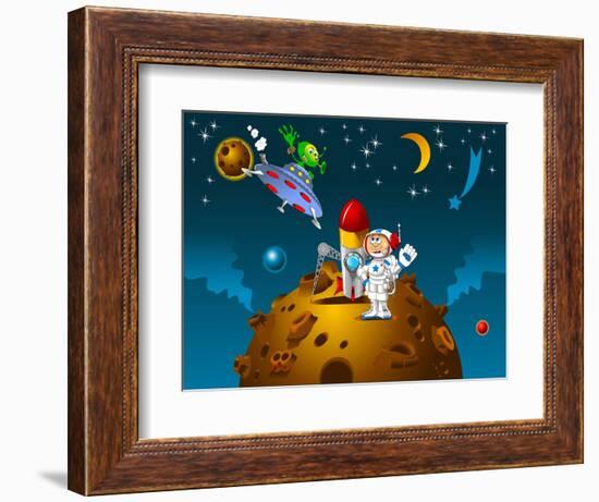 Contact with an Alien-sababa66-Framed Art Print