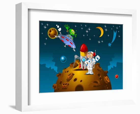 Contact with an Alien-sababa66-Framed Art Print