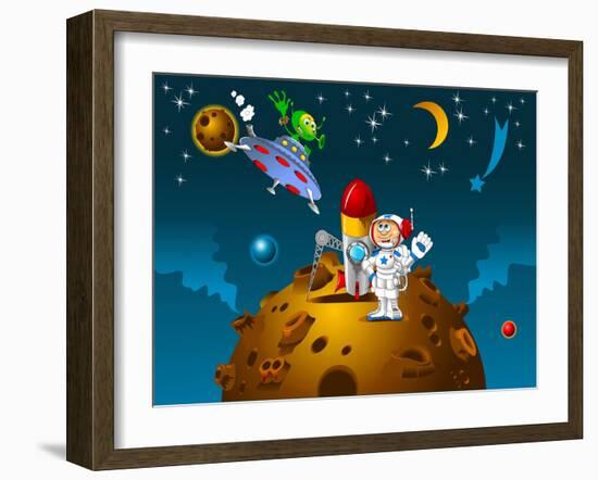 Contact with an Alien-sababa66-Framed Art Print