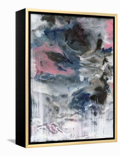 Contacting Encaustic II-Lila Bramma-Framed Stretched Canvas