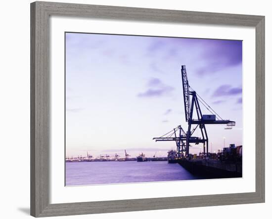 Container Cranes-Carlos Dominguez-Framed Photographic Print
