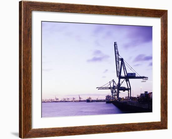 Container Cranes-Carlos Dominguez-Framed Photographic Print