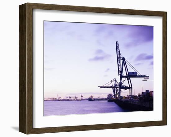 Container Cranes-Carlos Dominguez-Framed Photographic Print