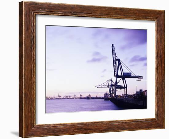 Container Cranes-Carlos Dominguez-Framed Photographic Print