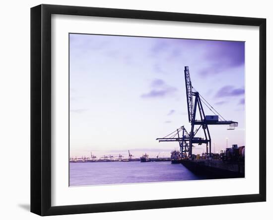 Container Cranes-Carlos Dominguez-Framed Photographic Print