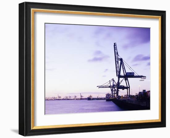 Container Cranes-Carlos Dominguez-Framed Photographic Print