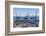 Container port at the harbour in Valparaiso, Chile, South America-Julio Etchart-Framed Photographic Print