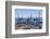 Container port at the harbour in Valparaiso, Chile, South America-Julio Etchart-Framed Photographic Print