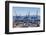 Container port at the harbour in Valparaiso, Chile, South America-Julio Etchart-Framed Photographic Print