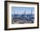 Container port at the harbour in Valparaiso, Chile, South America-Julio Etchart-Framed Photographic Print