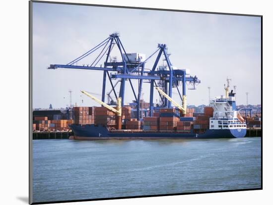 Container Port, Felixstowe, Suffolk, England, United Kingdom-G Richardson-Mounted Photographic Print