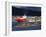 Container Ship Unloading at Nanortalik Port, Island of Qoornoq, Kitaa, Southern Greenland-Richard Cummins-Framed Photographic Print