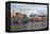 Container terminal Altenwerder, Hamburg, Germany, Europe-Hans-Peter Merten-Framed Premier Image Canvas