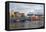 Container terminal Altenwerder, Hamburg, Germany, Europe-Hans-Peter Merten-Framed Premier Image Canvas