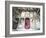 Containers of Gelato Displayed in Freezer-null-Framed Photographic Print