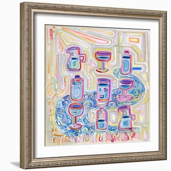 Containers Of Water-Josh Byer-Framed Giclee Print