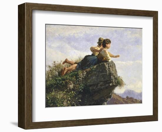 Contemplation, 1872-Filippo Palizzi-Framed Giclee Print