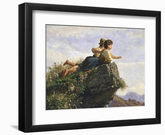 Contemplation, 1872-Filippo Palizzi-Framed Giclee Print