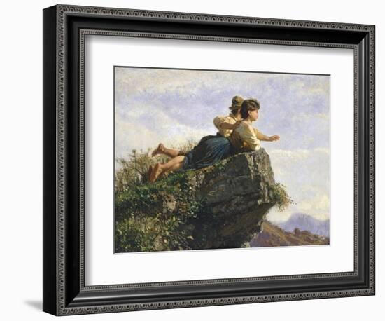 Contemplation, 1872-Filippo Palizzi-Framed Giclee Print