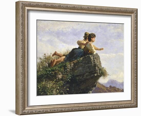 Contemplation, 1872-Filippo Palizzi-Framed Giclee Print