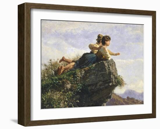 Contemplation, 1872-Filippo Palizzi-Framed Giclee Print