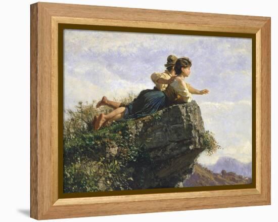 Contemplation, 1872-Filippo Palizzi-Framed Premier Image Canvas