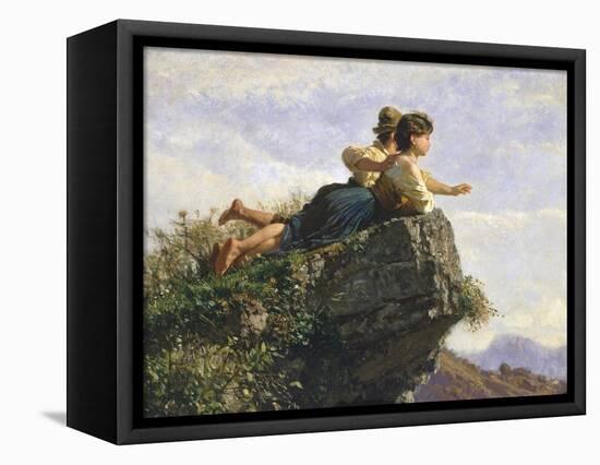 Contemplation, 1872-Filippo Palizzi-Framed Premier Image Canvas