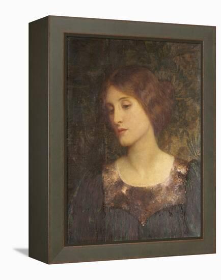 Contemplation, 1897-Frank Bernard Dicksee-Framed Premier Image Canvas