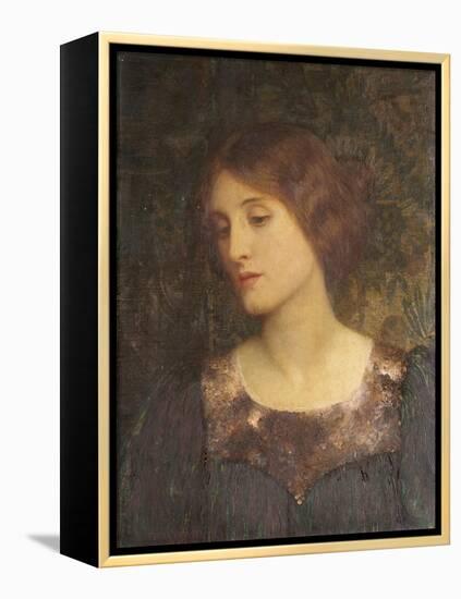 Contemplation, 1897-Frank Bernard Dicksee-Framed Premier Image Canvas