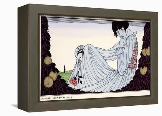 Contemplation ? 1919-Georges Barbier-Framed Premier Image Canvas