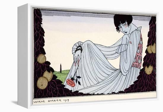 Contemplation ? 1919-Georges Barbier-Framed Premier Image Canvas